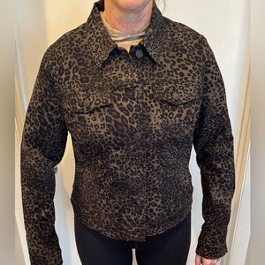 Cheetah Print Jean Jacket